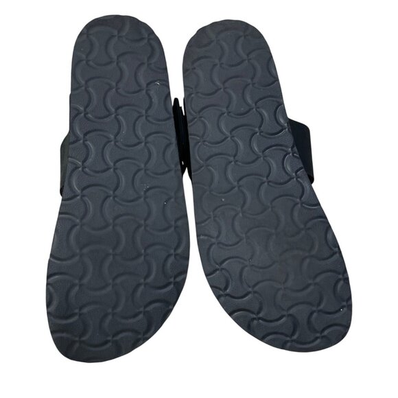 Mountain Sole Leather Sandal Black Toe Loop Silver Buckle Size 8 (READ) - Picture 8 of 8